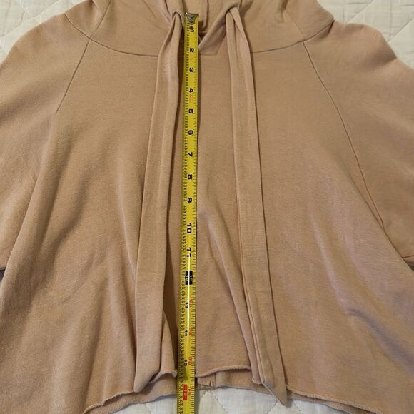 NWOT RARE “Are You Am I” Light Pink/Peach Cropped Hoodie Size XS - Picture 9 of 17